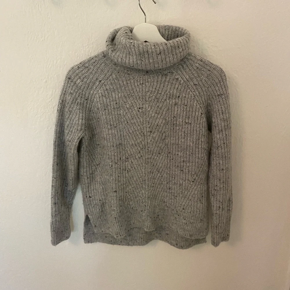 Madewell extra extra small gray turtleneck sweater - Picture 1 of 4